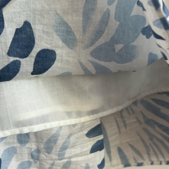 HANNA & GRACIE Blue Printed Drop Waist Skirt Size 6 - Picture 3 of 5